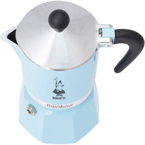  Bialetti 5042 Rainbow Espresso Maker, Light Blue