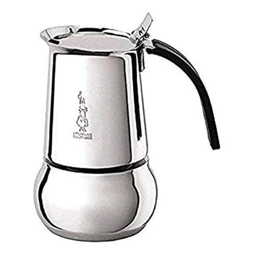  Bialetti Kitty???Italian Espresso Coffee Maker in Stainless Steel, 10 Tasses