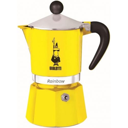  Bialetti 4981 Rainbow Espresso Maker, Yellow