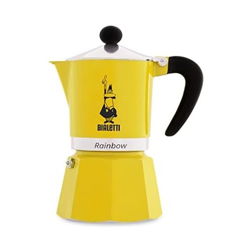  Bialetti 4982 Rainbow Espresso Maker, Yellow