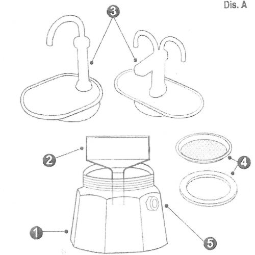  Bialetti Mini Express Stovetop espresso percolator, 2-Cup, Aluminum