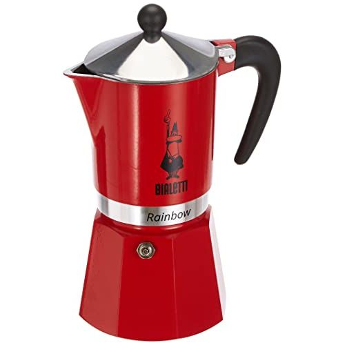  Bialetti 4963 Rainbow Espresso Maker, Red