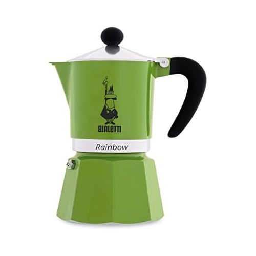  Bialetti 4972 Rainbow Espresso Maker, Green