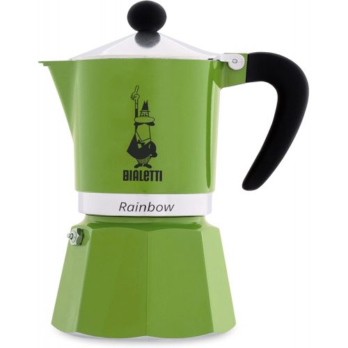  Bialetti 4972 Rainbow Espresso Maker, Green