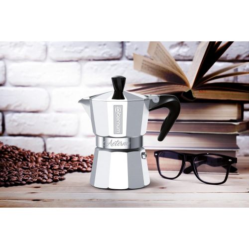  Bialetti 5093 Aeterna Espresso Maker, Silver