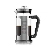 Bialetti 06700 3-Cup French Press Coffee Maker, Premium Stainless Steel, Silver