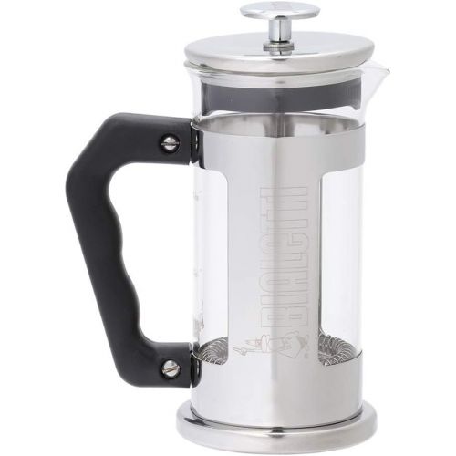  Bialetti 06700 3-Cup French Press Coffee Maker, Premium Stainless Steel, Silver