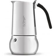 Bialetti Kitty Stove top Coffee Maker, 4-Cup (6 oz), Stainless Steel