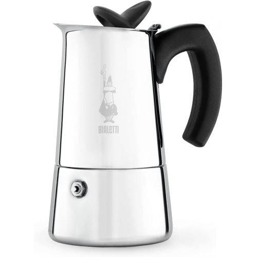  Bialetti, Stainless Steel Musa Stove top Coffee Maker, 6-Cup (9.2 oz)