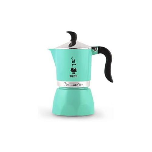  Bialetti CD Cafetiere Fiammetta 3tz Turquoise, Aluminium