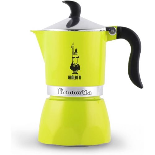  Bialetti CD Cafetiere Fiammetta 3tz Lime, Aluminium