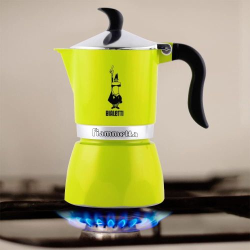  Bialetti CD Cafetiere Fiammetta 3tz Lime, Aluminium