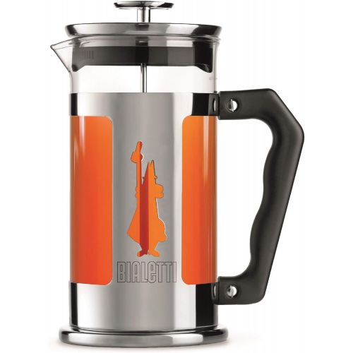  Bialetti Coffeepress French Press Coffee Maker, 8 Cup, Preziosa Stainless Steel