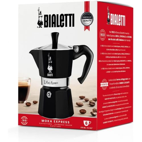  Bialetti 4953 Moka Express Espresso Maker, Black