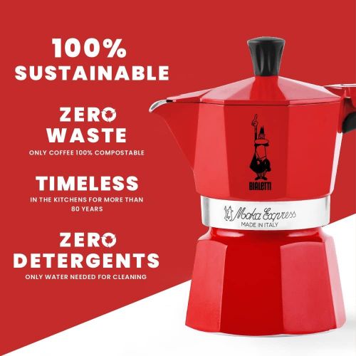  Bialetti 4942 Moka Express Espresso Maker, Red