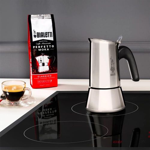  [아마존베스트]Bialetti New Venus Induction, Stovetop Coffee Maker, 18/10 Steel, 4-Cup Espresso, suitable for all types of hobs