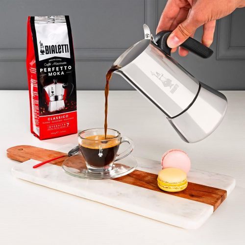  [아마존베스트]Bialetti New Venus Induction, Stovetop Coffee Maker, 18/10 Steel, 4-Cup Espresso, suitable for all types of hobs