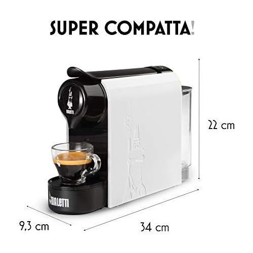  [아마존베스트]Bialetti Gioia  Bialetti la Caffe dItalia  Super Compact Aluminium Espresso Machine  White