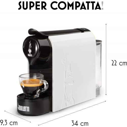  [아마존베스트]Bialetti Gioia  Bialetti la Caffe dItalia  Super Compact Aluminium Espresso Machine  White