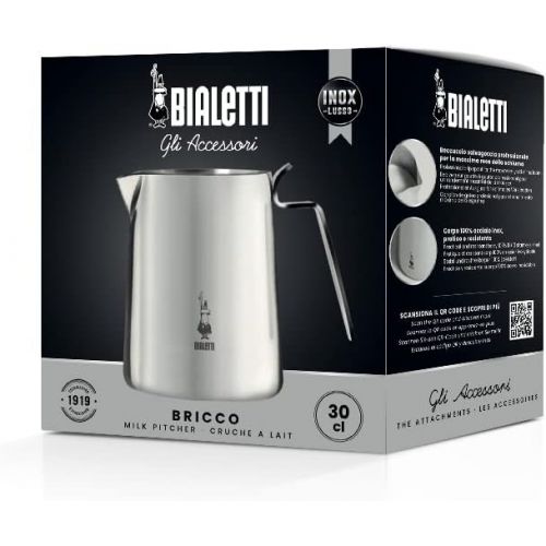  [아마존베스트]Bialetti 1806 0001806 Milk Jug Stainless Steel Silver