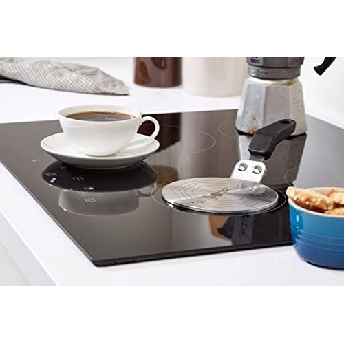  [아마존베스트]Bialetti DCDesign08 Moka Induction Plate Adaptor for Use of Coffee Pots and Cookware on Induction Hobs, Steel