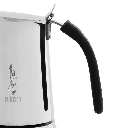  Bialetti Kitty Coffee Maker, Stainless Steel (4 Cups)