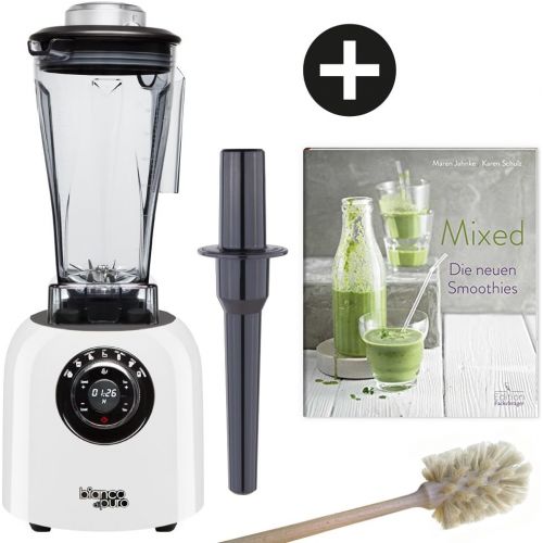  Bianco di puro Standmixer originale Weiss inkl. Reinigungsbuerste und Rezeptbuch