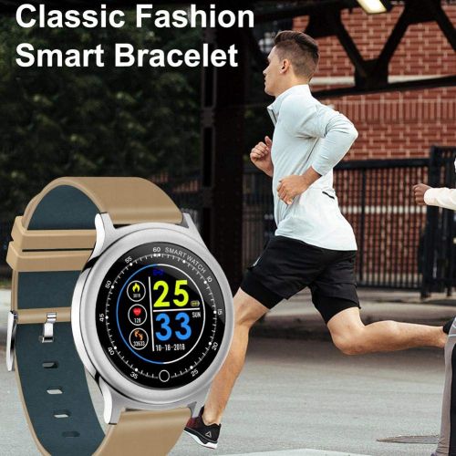  Biback Aktivitatstracker Wasserdicht Fitness Armband mit Herzfrequenzmonitor Fitness Tracker 3D Smartwatch Wasserdicht IP68, Android und IOS, Bluetooth Schrittzaehler Schlafanalyse