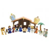 BibleToys Nativity Playset with Talking Mary Figurine, Multicolor