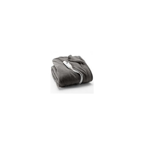  Biddeford Solid Plush Heated Electric Throw - Grey