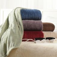 Biddeford 2024-905291-300 Electric Heated Knit MicroPlush Blanket, King, Brick