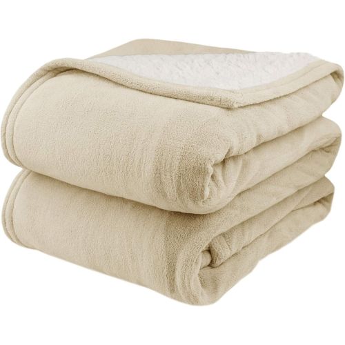  Biddeford 2063-9052140-500 MicroPlush Sherpa Electric Heated Blanket Queen Denim