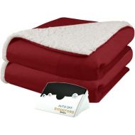 Biddeford 6004-9051136-635 Electric Heated Micro MinkSherpa Blanket, King, Sage