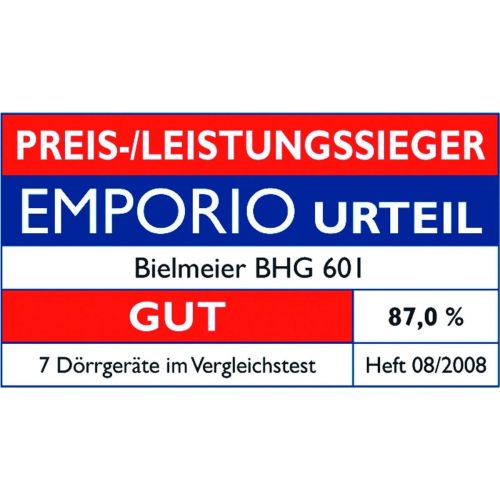  Bielmeier BIELMEIER 601127 BHG 601 Doerrautomat Trocknen und Doerren mit Zeitschaltuhr,700 Watt