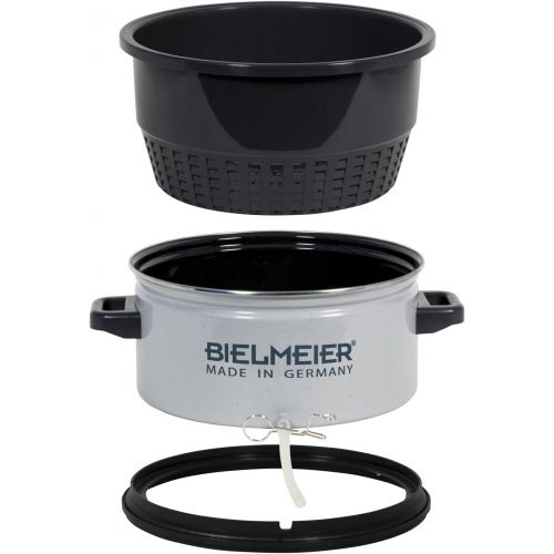 Bielmeier 430000 BHG 430 Entsafter-Aufsatz, Kunststoff/Emaille, Grau Gesprenkelt/Schwarz