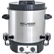 Bielmeier 495500 Einkoch und Gluehwein-Vollautomat, 27 L, 2 x 3/8 Zoll Push-Kunststoff-Auslaufhahn, 1800 W, BHG 495.5