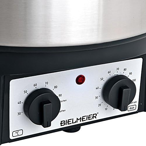  [아마존베스트]Bielmeier 495200Preserving 27Litre and Mulled Wine Machine, 1800W, 3/8-Inch Stainless Steel Drain Tap BHG 495.2