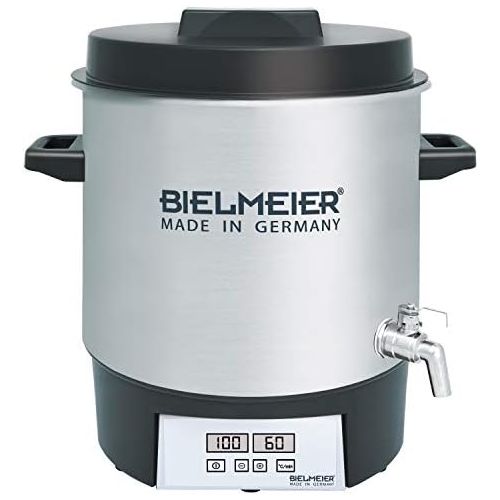  [아마존베스트]BIELMEIER Cooking Machine Digital Stainless Steel 27L/3/4Stainless Steel Drain Tap/1800Watt/BHG 411.3