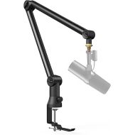 Bietrun Mic Arm Desk Mount(Longer)for Shure SM7B/MV7/Blue Yeti/Nano/Hyperx Quadcast, Adjustable 360° Rotatable Universal Heavy Duty Metal Mic Arm with 3/8