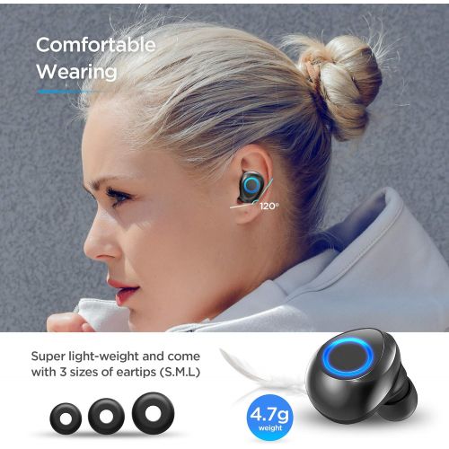  [아마존 핫딜]  [아마존핫딜]Bietrun Wireless Earbuds - Qualcomm 5.0 Auto Pairing,True Wireless Earbuds with 30H Playtime, No Delay Stereo Sound,IPX7 Waterproof and Built-in Mic,CVC 8.0 Acoustic Noise Reduction.