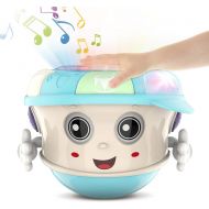 [아마존핫딜][아마존 핫딜] Big Shine Baby Musical Drum Toys with Lights,Sound,Music and Songs.Tumbler Baby Music Toys for 1 2 3 Year Old Boys and Girls.
