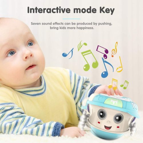  [아마존핫딜][아마존 핫딜] Big Shine Baby Musical Drum Toys with Lights,Sound,Music and Songs.Tumbler Baby Music Toys for 1 2 3 Year Old Boys and Girls.