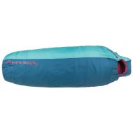 Big Agnes Womens Lulu 15 (Insotect Hot Stream) 15 Degree Rectangular Synthetic Sleeping Bag, Blue/Green, Petite Left