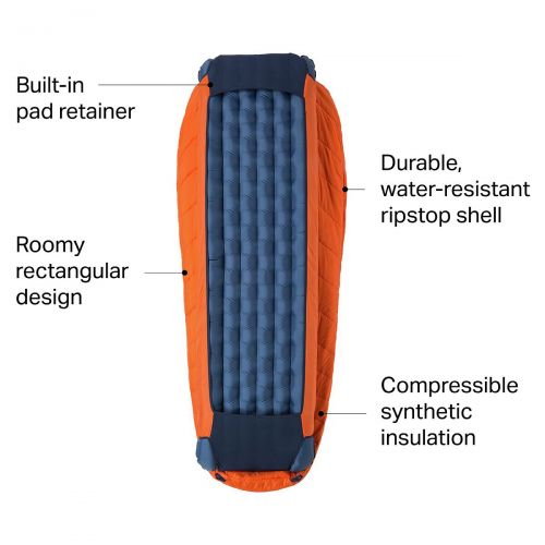  Big Agnes Lost Dog Sleeping Bag: 45F Synthetic