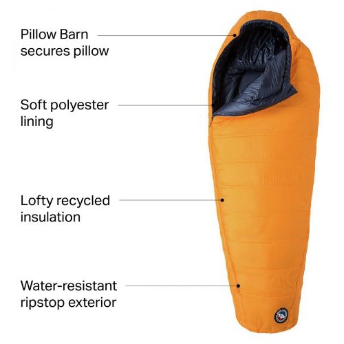  Big Agnes Lost Dog Sleeping Bag: 0F Synthetic