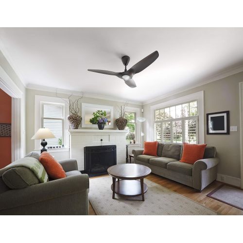  Haiku Home L Series 52 Smart Ceiling Fan, Wi-Fi, Indoor, LED Light, White, Works with Alexa