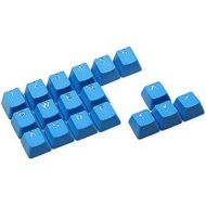 Big Chic Rubber Gaming Backlit Keycaps Set - for Cherry MX Mechanical Keyboards Compatible OEM Include Key Puller (Sky Blue)