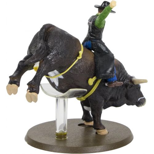  Big Country Toys PBR Bushwhacker Rodeo Bull with Rider - 1:20 Scale - Bull Riding Figurine - Bushwhacker The Bull - Collectible