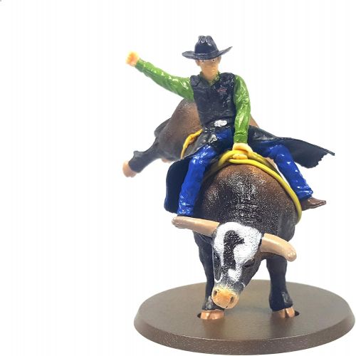  Big Country Toys PBR Bushwhacker Rodeo Bull with Rider - 1:20 Scale - Bull Riding Figurine - Bushwhacker The Bull - Collectible