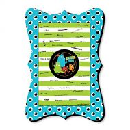Big Dot of Happiness Monster Bash - Unique Alternative Guest Book - Little Monster Birthday Party or Baby Shower Signature Mat